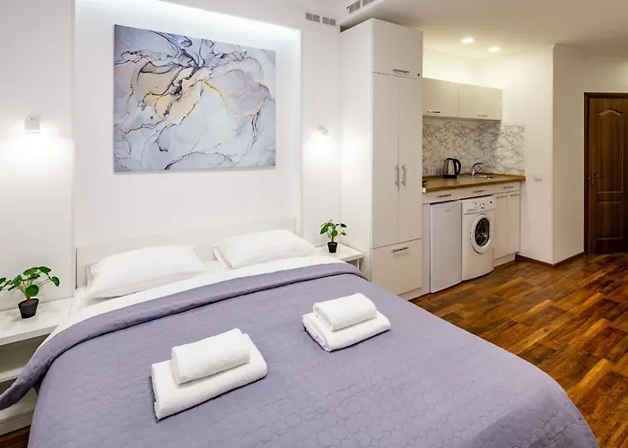 Cozy Center アパート リヴィウ